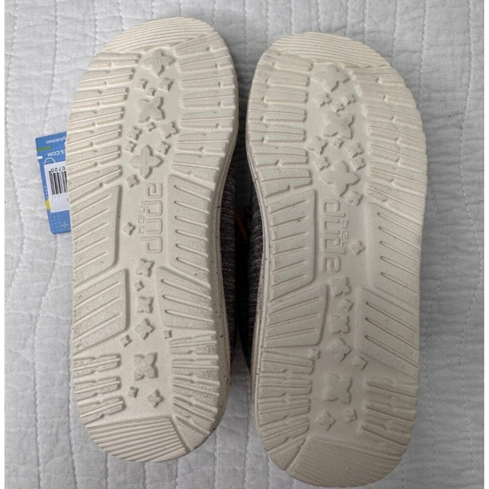 Hey Dude Wally Kids SZ 12 Stretch Taupe Gray Slip-On Shoes Lightweight - Picture 6 of 6